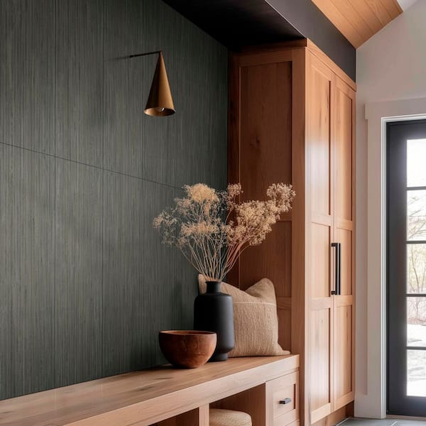Urban Bamboo Carbon 16 in. x 48 in. Matte Ceramic Fluted Wall Tile (310.2 sq. ft. /Pallet)