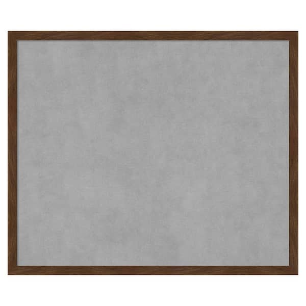 Amanti Art Carlisle Brown Narrow 25 in. x 21 in. Framed Magnetic Board