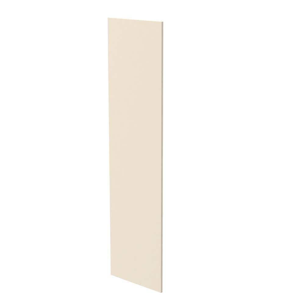 Newport 0.75 in. W x 24 in. D x 90 in. H in Cream Painted Refrigerator End 