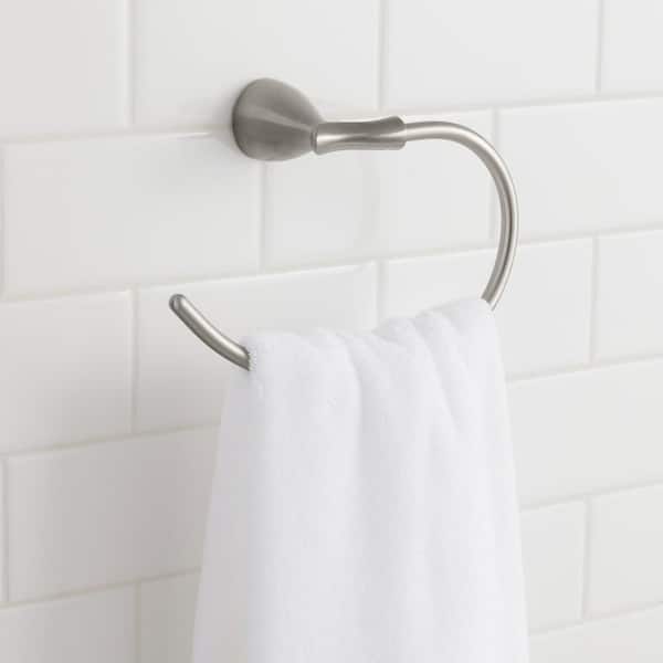 Edgewood Towel Ring in Brushed Nickel