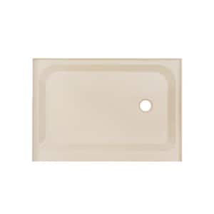 Voltaire 48 in. L x 36 in. W Alcove Shower Pan Base with Right-Hand Drain in Biscuit