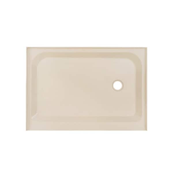Swiss Madison Voltaire 48 in. L x 36 in. W Alcove Shower Pan Base with Right-Hand Drain in Biscuit