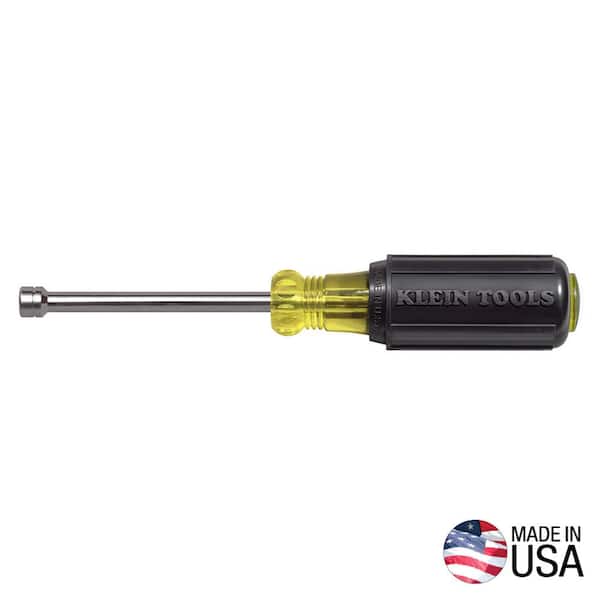 Klein Tools 5 mm Cushion-Grip Hollow-Shank Nut Driver - 3 in. -Shank