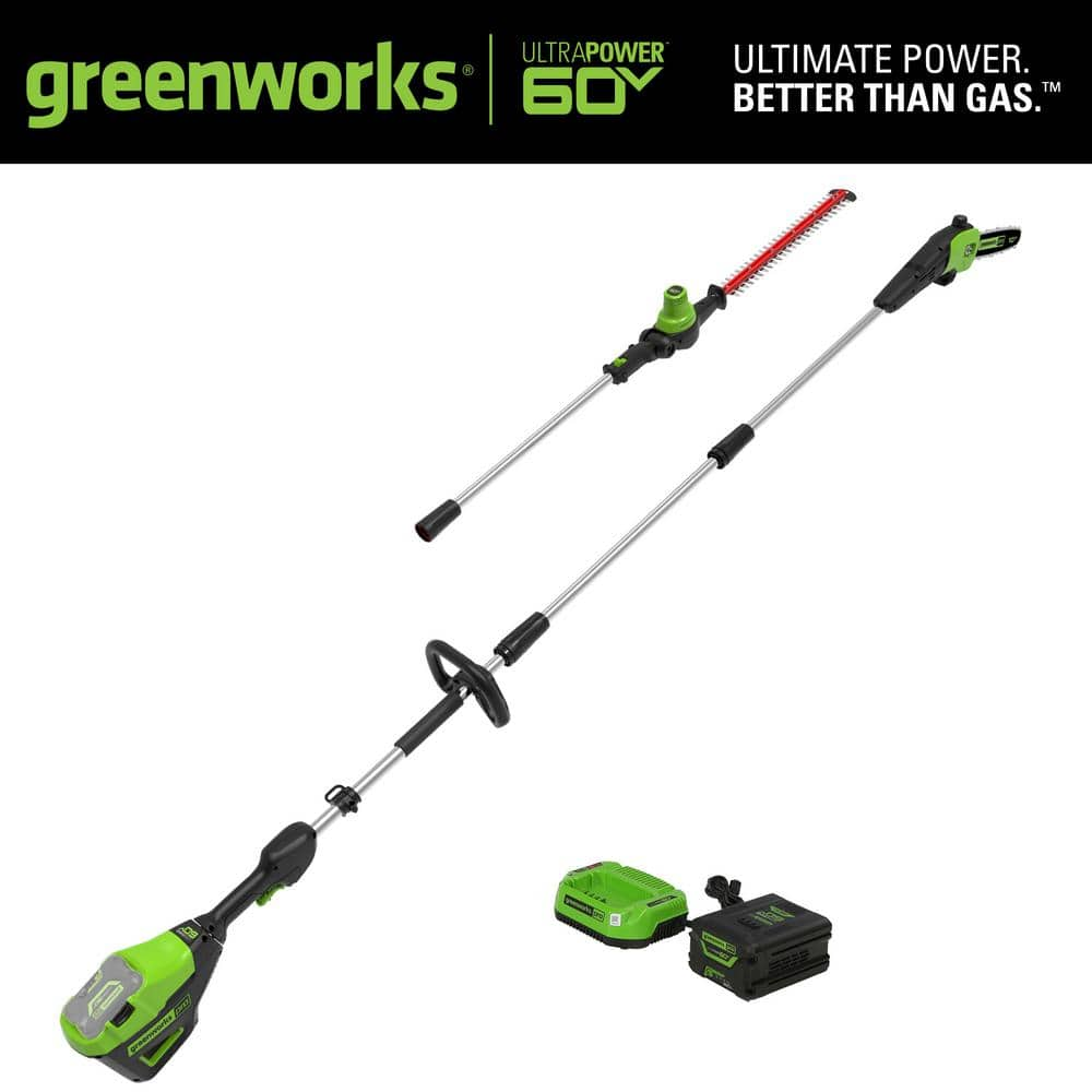 GREENWORKS PRO PRO 60Volt Battery Cordless Pole Saw/Pole Hedge Trimmer