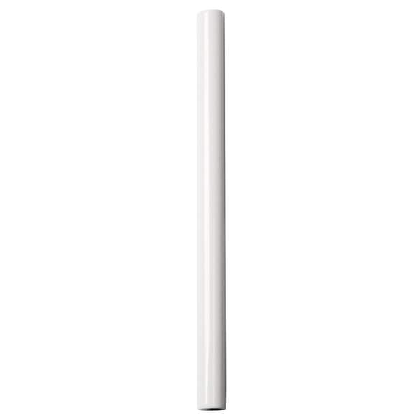 Catalina White 0.75 in. x 12 in. Polished Ceramic Wall Pencil Liner Tile