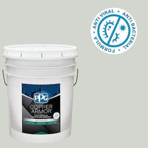 5 gal. PPG0994-1 Afraid Of The Dark Eggshell Antiviral and Antibacterial Interior Paint with Primer