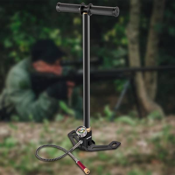 PCP Air Pump 3 Stage PCP Hand Pump 4500 psi Inflatable Air Gun Pump with Gauge Multi-Purpose for PCP Rifle Sporting