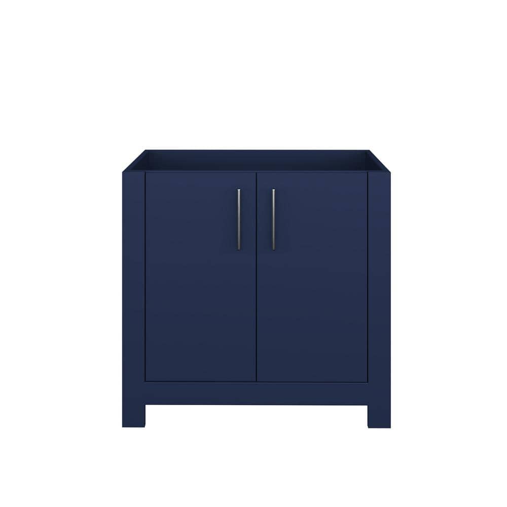 Austin 35.25" Navy Blue Freestanding Bathroom Vanity Cabinet