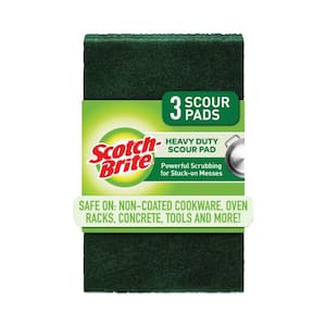 3M Scotch Brite Cellulose Medium Duty Scrubbing Sponge 6 14 H x 3 12 W x 34  D YellowGreen - Office Depot