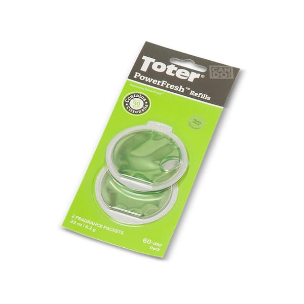 Toter PowerFresh Trash Can Odor Eliminator Automatic Air Freshener Refills (2-Pack)