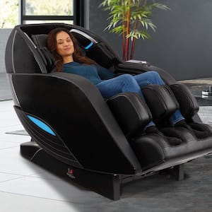 Black Yutaka M898 Massage Chair - Faux Leather