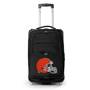 NFL Cleveland Browns 21 in. Black Carry-On Rolling Softside Suitcase