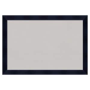 Madison Black Wood Framed Grey Corkboard 26 in. x 18 in. Bulletin Board Memo Board