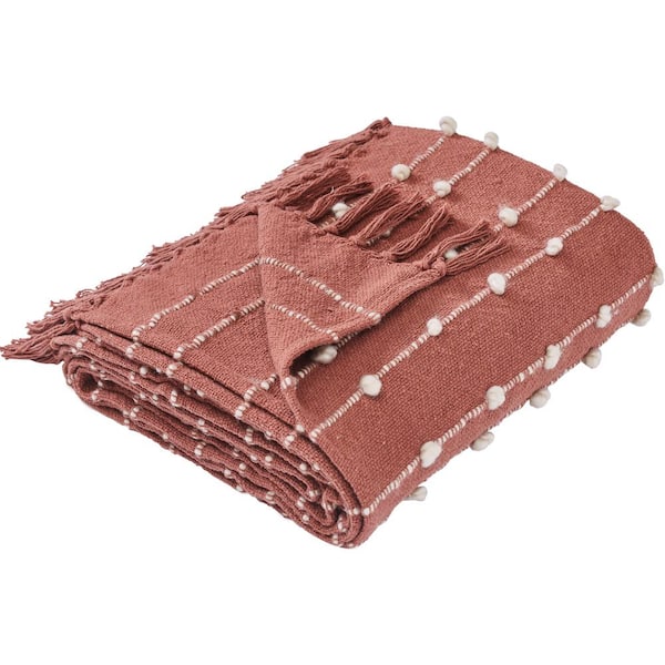 MODERN THREADS Lana Henna Cotton Throw
