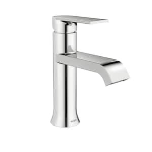 Genta Single Handle Single Hole Bathroom Faucet in Chrome