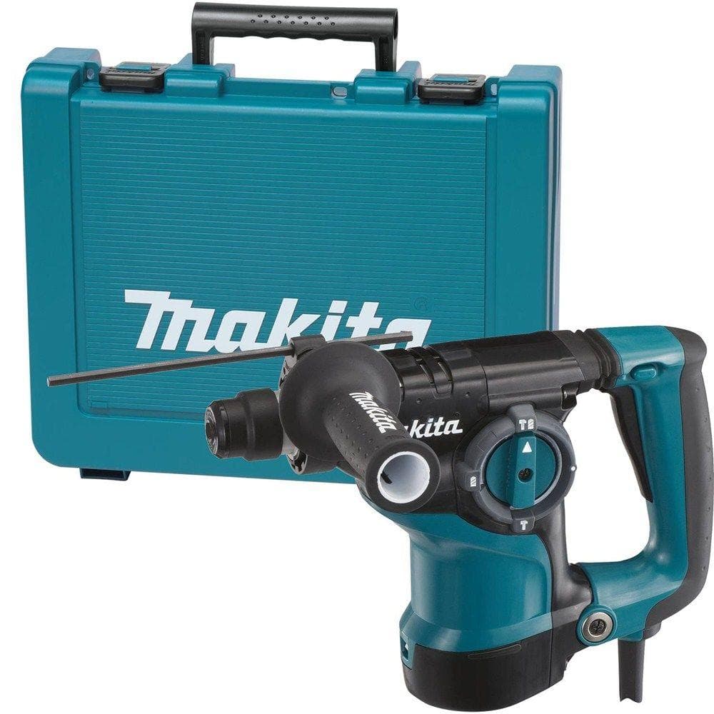 Makita Amp 1-1/8 in. Corded SDS-Plus Concrete/Masonry Rotary Hammer Drill with Side Handle Hard HR2811F - The Home Depot