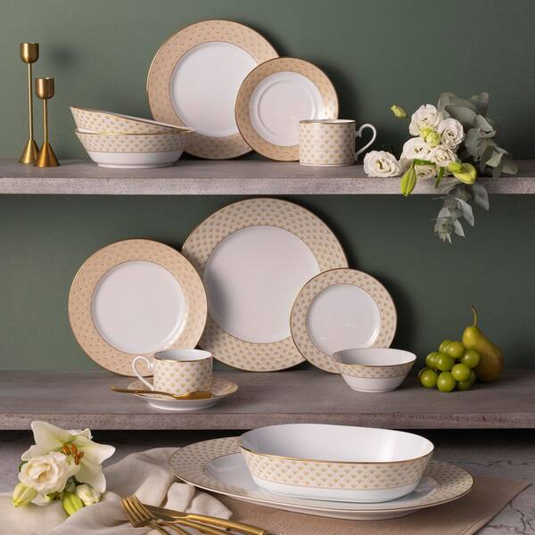 Noritake Trocadero Gold 7 in. 22 fl. oz. (Gold) Porcelain Soup