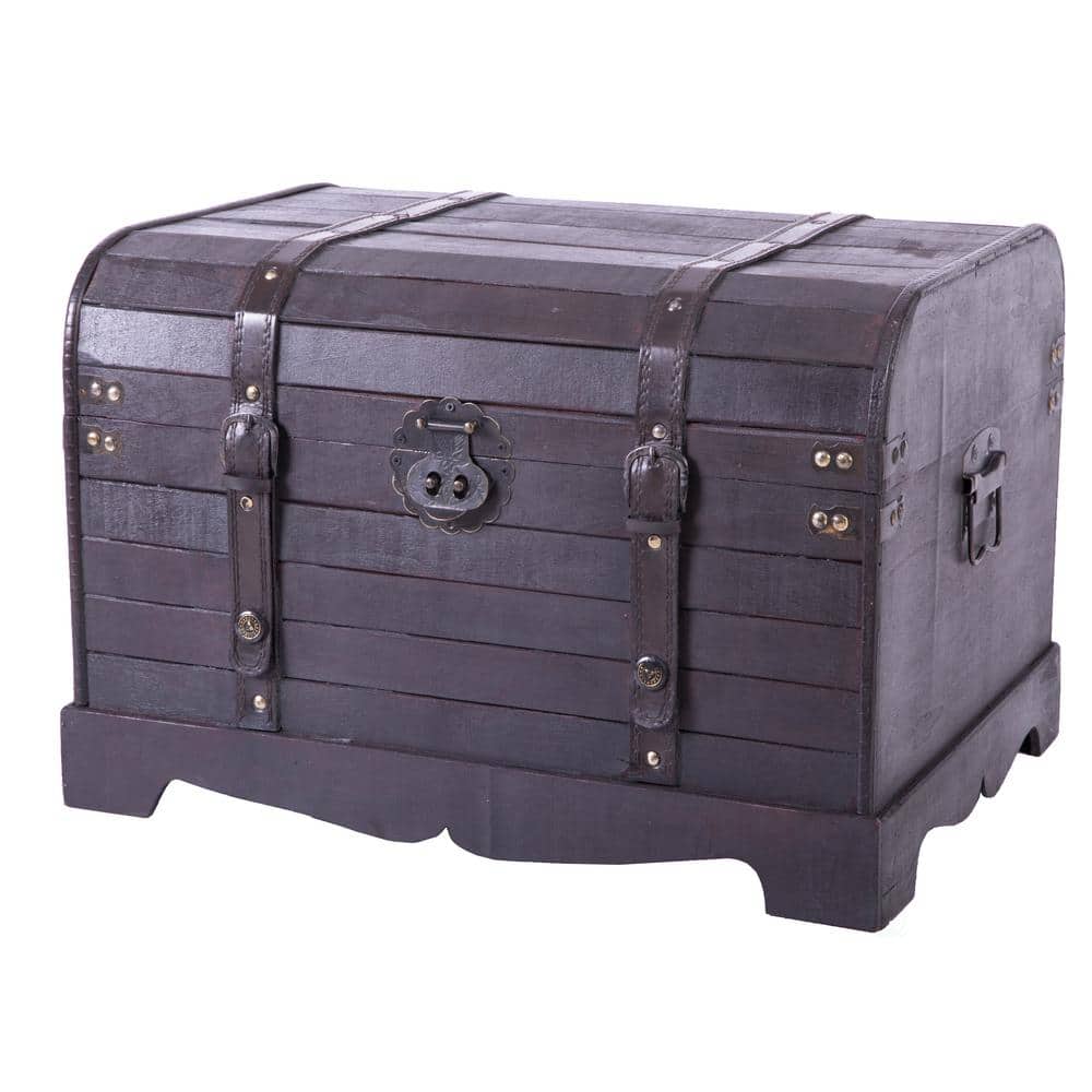 Vintage Black and Red Steamer Trunk – Craze Furniture and Antiques