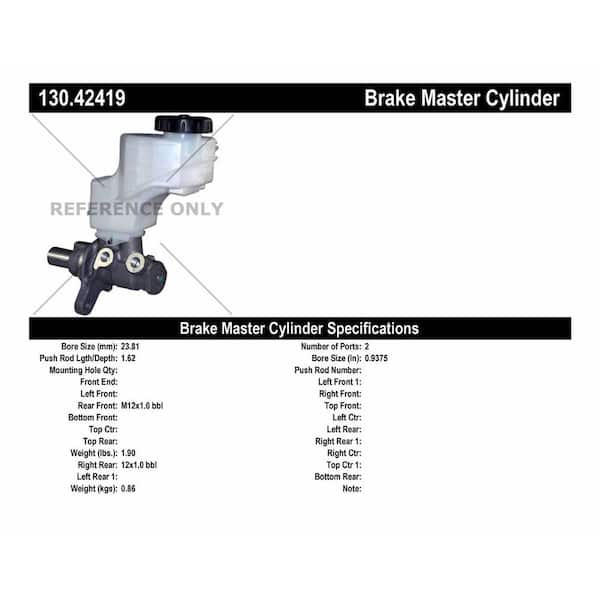 Centric Parts Brake Master Cylinder 2007-2011 Nissan Altima 2.5L