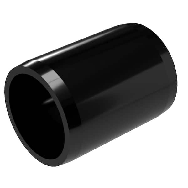 Formufit 1-1/2 in. Furniture Grade PVC External Coupling in Black (10-Pack)