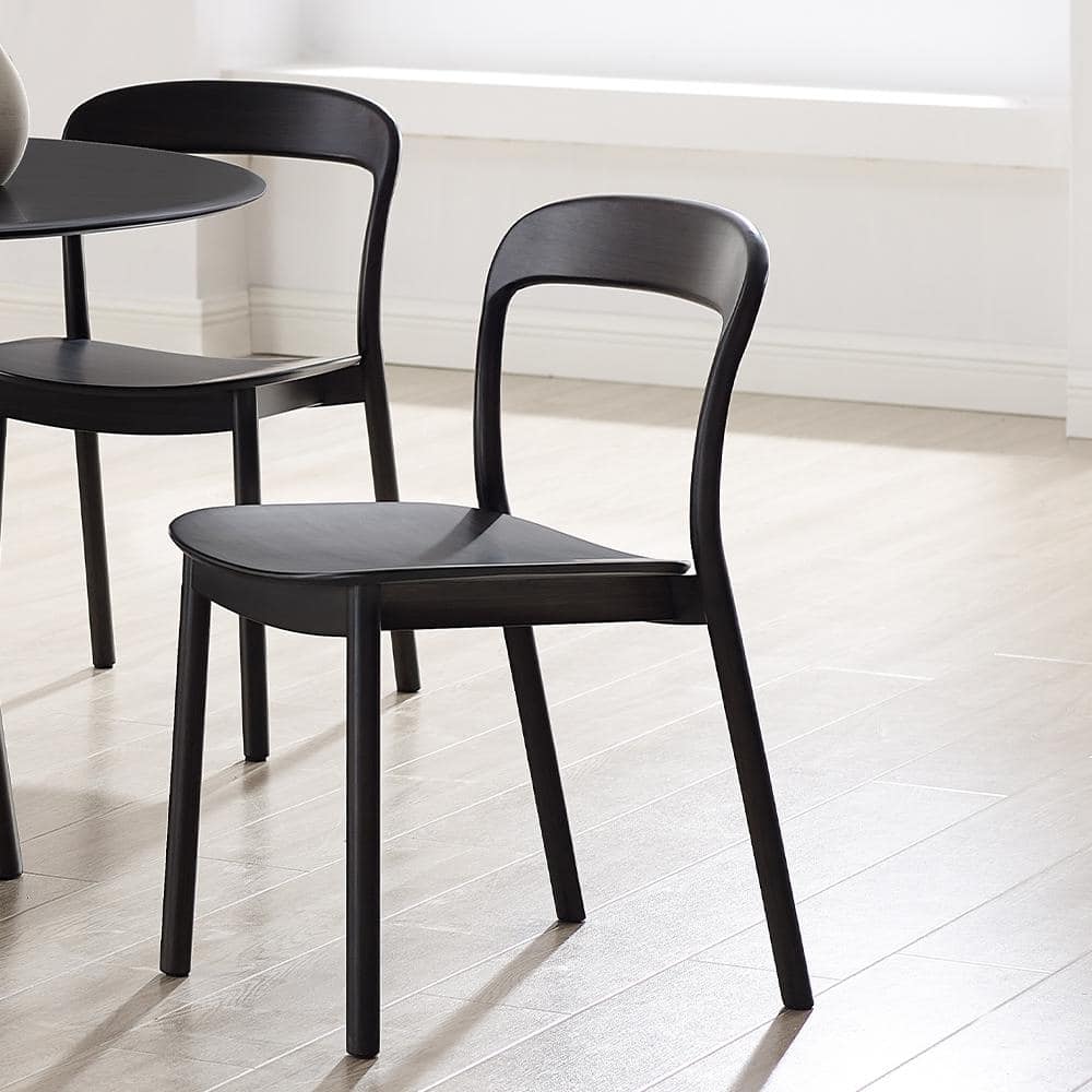 Layla Charcoal Bamboo Seat Dining Chair