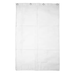 6-Pocket Hanging Mesh Shower Organization Caddy in White