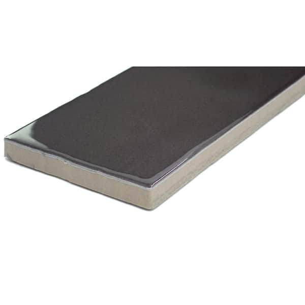 Passion Nero 3 in. x 8 in. Glossy Porcelain Wall Tile (3.92 sq. ft./Case)