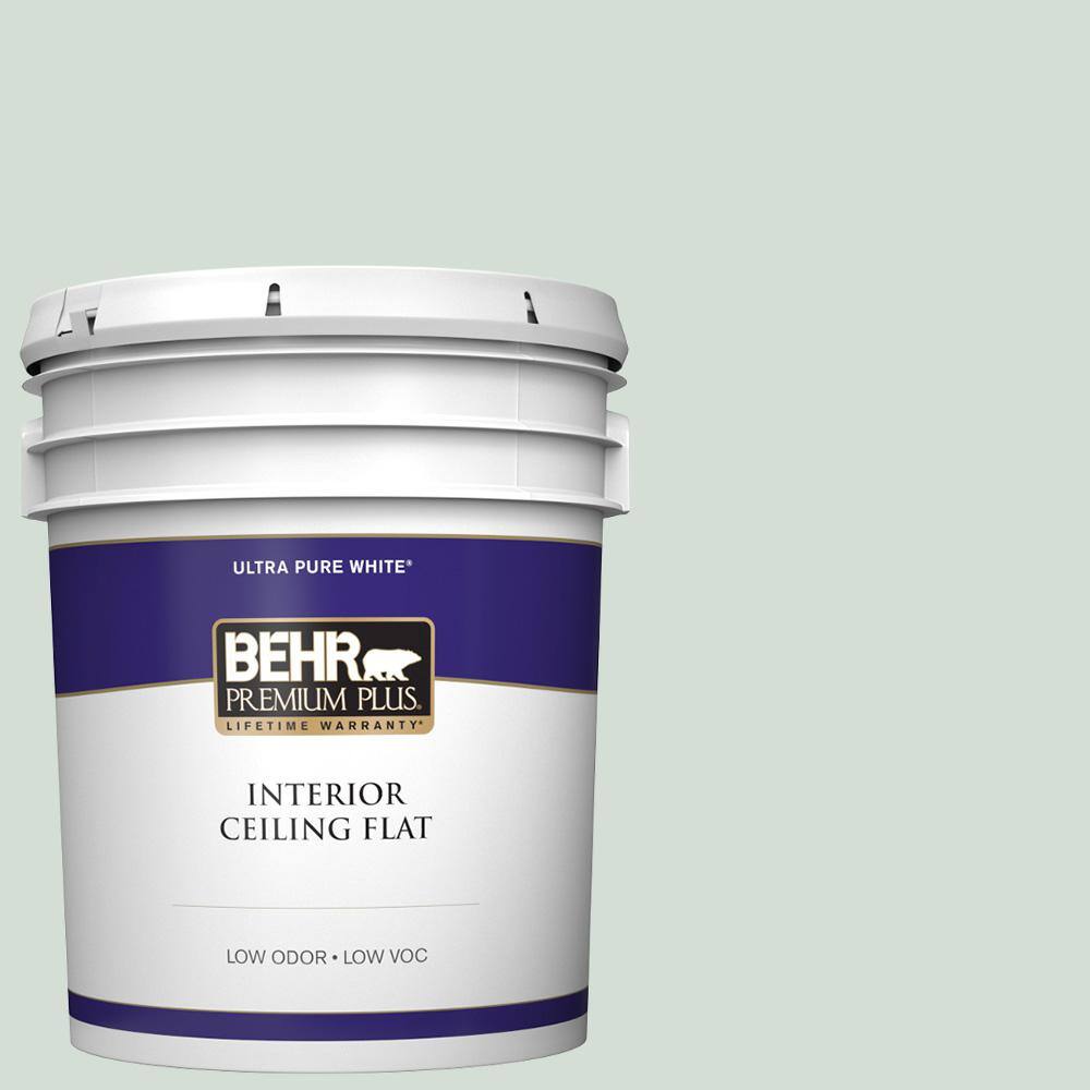 BEHR PREMIUM PLUS 5 gal. 700E2 Lime Light Ceiling Flat Interior Paint