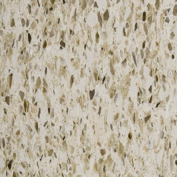 4 in. Recycled Surfaces Countertop Sample in Crystal Sand