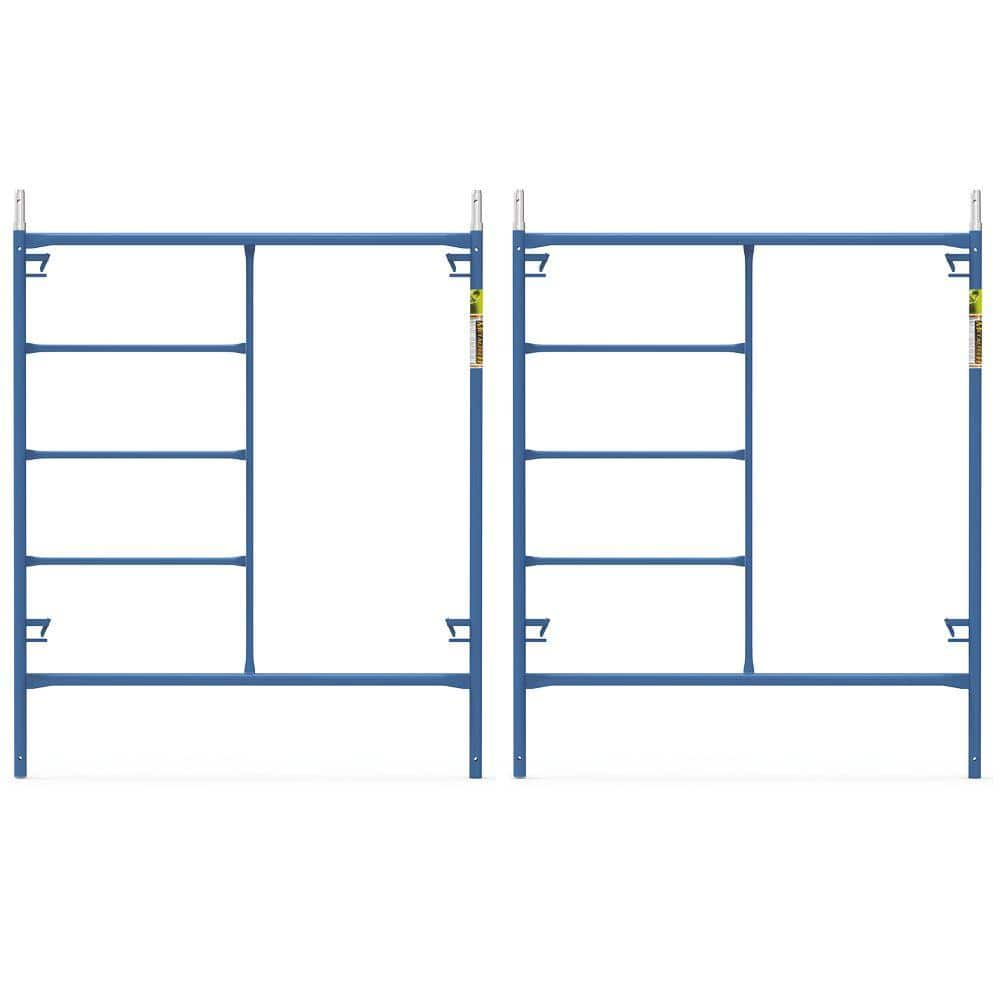 MetalTech Saferstack 6 ft. x 5 ft. Mason Scaffold Frame (2-Pack)  M-MF7260PSK2 - The Home Depot