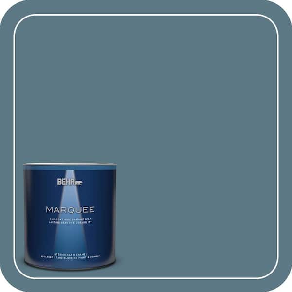 BEHR MARQUEE 1 qt. #PPU13-03 Catalina Coast Satin Enamel Interior Paint & Primer