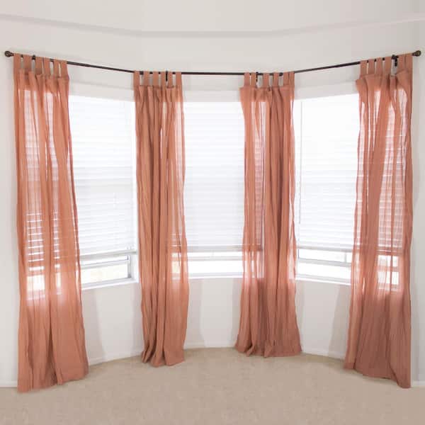 Bay Window Curtain Rod, Home Depot Patio Door Curtain Rods