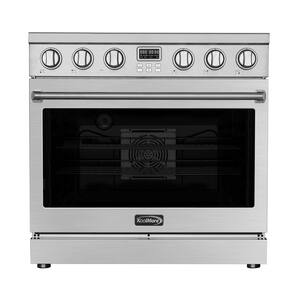 36 in. Professional Electric Range in Stainless-Steel