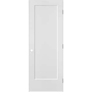 30 in. x 80 in. 1 Panel Lincoln Park Left-Handed Hollow-Core Primed Composite Single Prehung Interior Door
