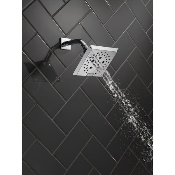 Delta 5-Spray Patterns 1.75 GPM 5.81 in. Wall Mount Fixed Shower