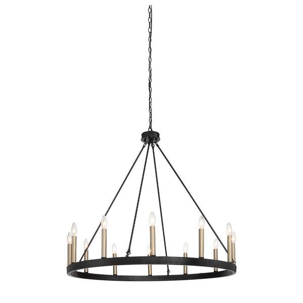 wagon wheel chandelier home depot