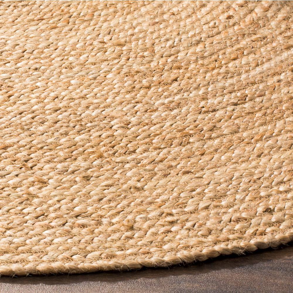 Natural Oval Handmade Braided Jute Area Rug 6' x 9'
