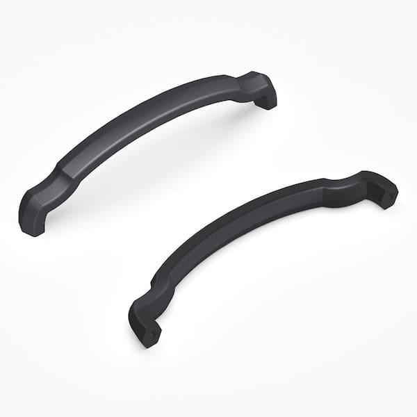 HICKORY HARDWARE Veranda 5-1/16 in. (128 mm) Matte Black Cabinet Pull (10-Pack)