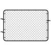 Outsunny 70.9 in. Garden Gate Chain Link Fence Gate, Galvanized Steel Garden Door for Yard Entrance Way, Black B70-071V00BK