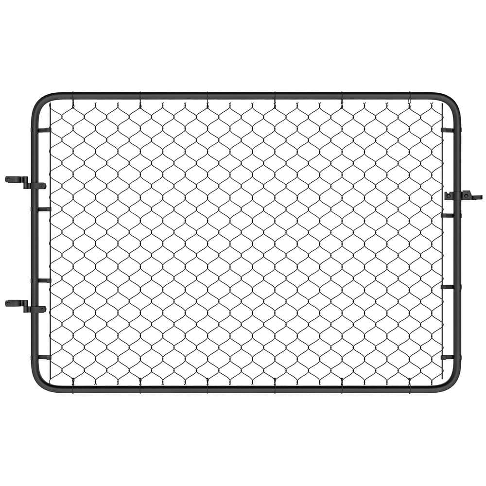 70.9 in. Garden Gate Chain Link Fence Gate, Galvanized Steel Garden Door fo