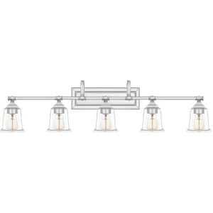 Nicholas 5-Light Polished Chrome Vanity Light