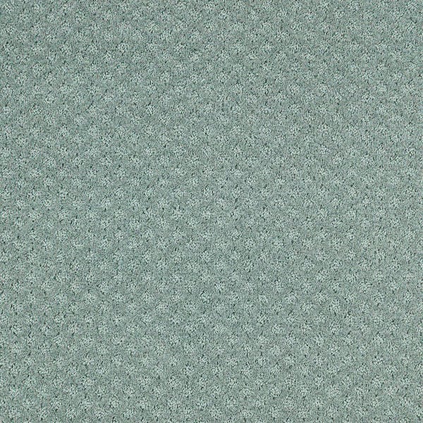 Transcends Time Mermaid Blue 39 oz. Triexta Pattern Installed Carpet