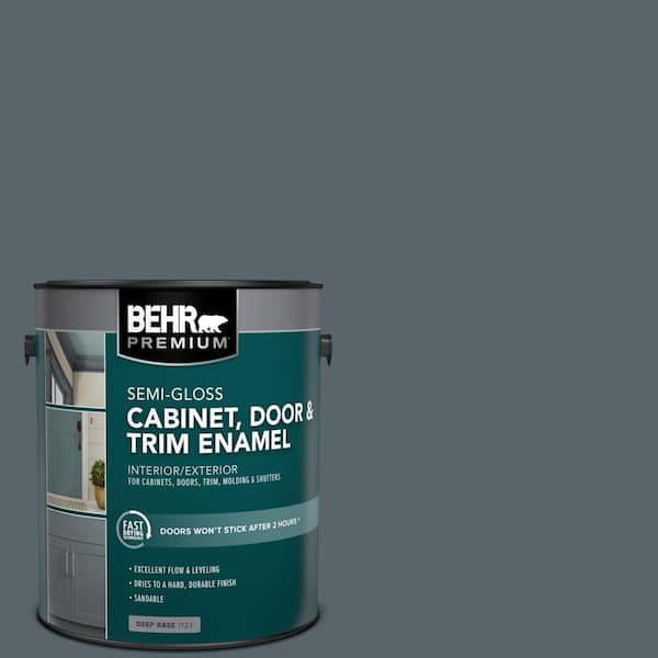 BEHR PREMIUM 1 gal. #N490-6 Calligraphy Semi-Gloss Enamel Interior/Exterior Cabinet, Door & Trim Paint