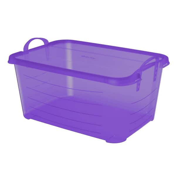 Purple shop storage bin