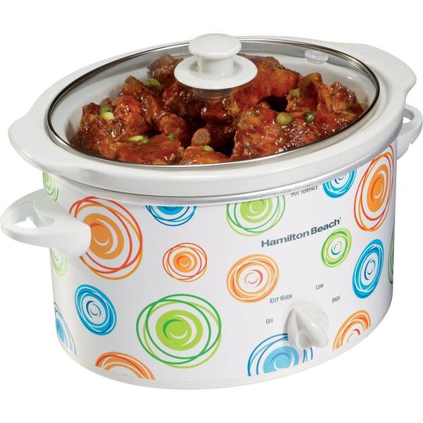 Hamilton Beach 3-qt. Slow Cooker with Swirl Pattern Design-DISCONTINUED