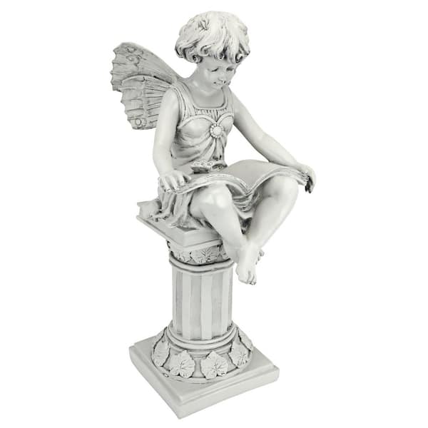 Design Toscano 21 in. H The British Reading Fairy Garden Statue