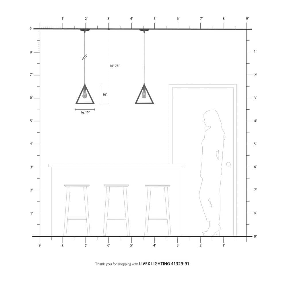 Brushed Nickel Mini Pendant Light with Geometric Shade