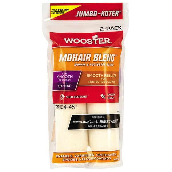 Wooster 41/2 in. JumboKoter Mohair Roller (2Pack) 0RR3040044 The Home Depot