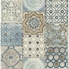 Moroccan Tile Blue Geometric Vinyl Peel & Stick Wallpaper Roll (Covers 30.75 Sq. Ft.)