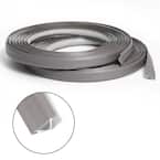 1/2 in. x 10 ft. Grey PVC Inside Corner Self-adhesive Flexible Caulk and Trim Molding (2-Pack)